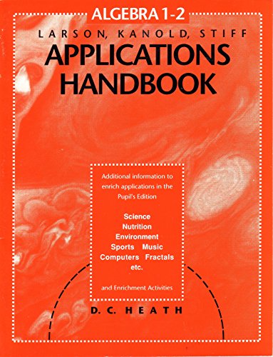 9780669299441: Applications handbook