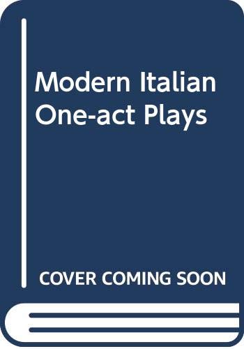 9780669304114: Modern Italian One-act Plays