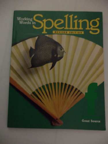 Imagen de archivo de Working Words in Spelling: Level F a la venta por TextbookRush