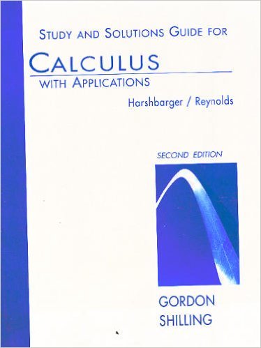 9780669326376: Study and Solutions Guide to 2r.e (Calculus with Applications)