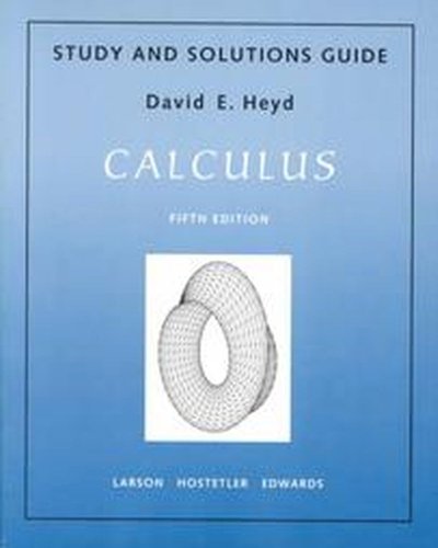 Stock image for Study and Solutions Guide for Calculus for sale by BooksRun