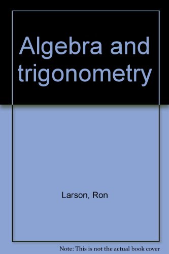 Imagen de archivo de Algebra and trigonometry a la venta por HPB-Red
