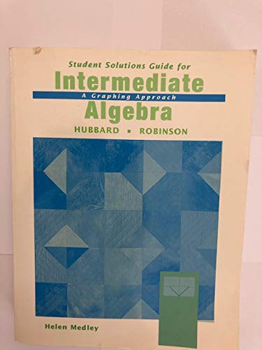 Imagen de archivo de Student solutions guide for intermediate algebra: A graphing approach a la venta por HPB-Red