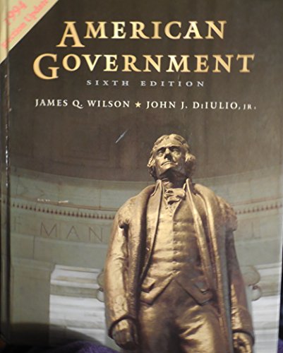 Stock image for American Government : Institutions and Policies for sale by Better World Books: West