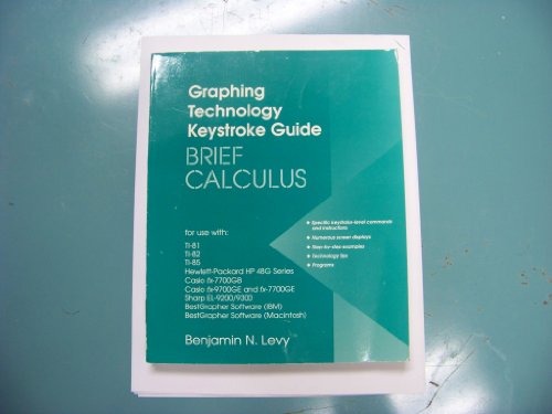 9780669351699: Graphing Technology Keystroke: Guide for Brief Calculus