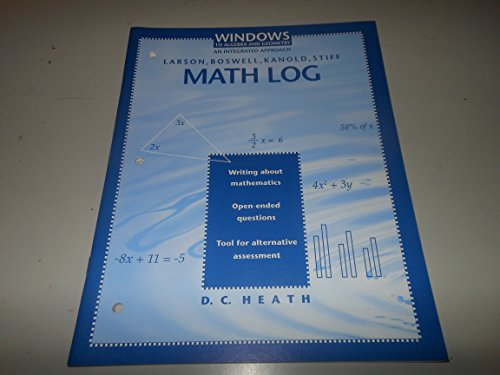 Windows to algebra and geometry: Math log (9780669377033) by Leech, Cheryl A