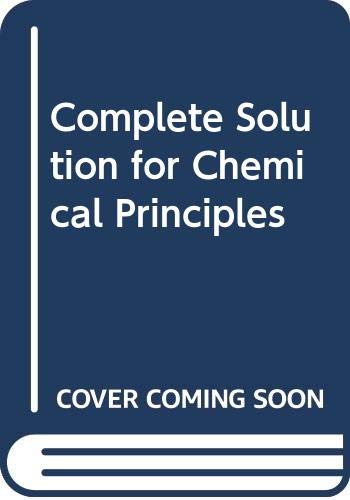 Beispielbild fr Chemical Principles : Complete Solutions Guide zum Verkauf von Better World Books