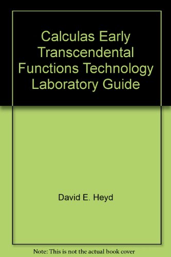 Imagen de archivo de Calculas Early Transcendental Functions Technology Laboratory Guide a la venta por Alien Bindings