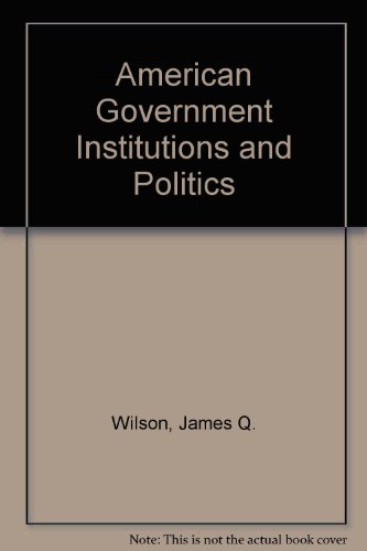 9780669394870: American Government Institutions and Politics