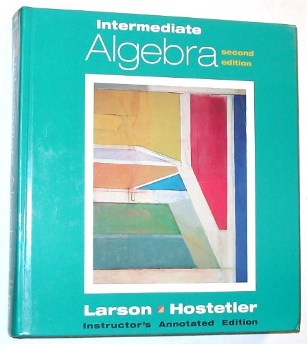 9780669396164: Intermediate Algebra Instructor's Annotated Edition