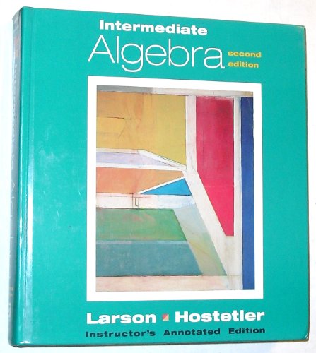 Imagen de archivo de Intermediate Algebra Instructor's Annotated Edition a la venta por ThriftBooks-Dallas