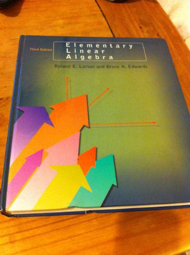 Stock image for Larson Elementary Linear Alg 3ed for sale by ThriftBooks-Dallas