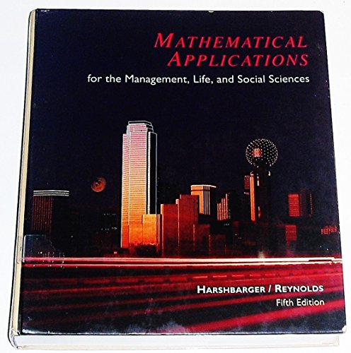 Stock image for Mathematical Applications for the Management, Life, and Social Sciences for sale by SecondSale