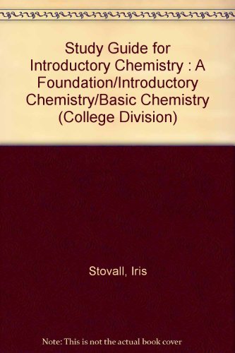 Imagen de archivo de Study Guide for Zumdahl's Introductory Chemistry: A Foundation, 3rd (College Division) a la venta por Nationwide_Text