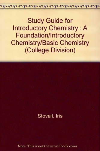 9780669399561: Study Guide for Zumdahl’s Introductory Chemistry: A Foundation, 3rd (College Division)