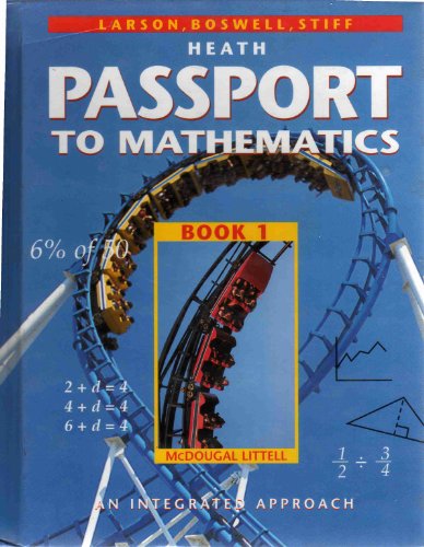 Stock image for Passport To Mathematics: An Integrated Approach Book 1 for sale by The Book Cellar, LLC