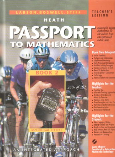 Stock image for Passport to Mathematics: An Integrated Approach, Book 2 for sale by HPB-Red