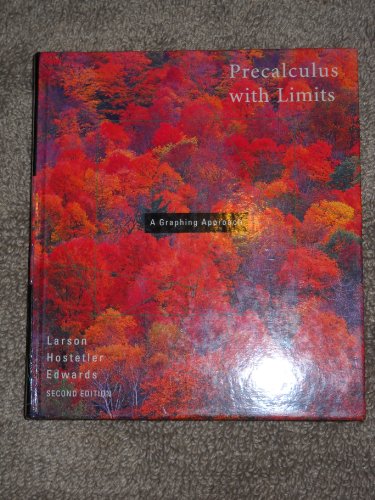 9780669417586: Precalculus With Limits: A Graphing Approach: Graph Approach