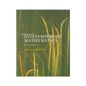 Beispielbild fr Topics in Contemporary Mathematics zum Verkauf von BooksRun