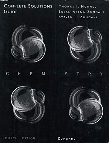 Chemistry: Complete Solutions Manual (9780669417999) by Steven S. Zumdahl