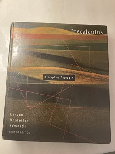 Imagen de archivo de Precalculus: A Graphing Approach, 2nd edition a la venta por BookDepart