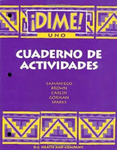 9780669433470: Dime Uno Cuaderno De Actividades (McDougal Littell Dime) (Spanish Edition)