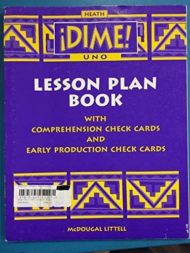 Stock image for Dime! Uno Lesson Plan Book (1997 Copyright) for sale by ~Bookworksonline~