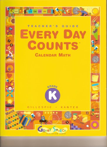 Imagen de archivo de Great Source Every Day Counts: Teacher's Guide Grade K a la venta por Front Cover Books