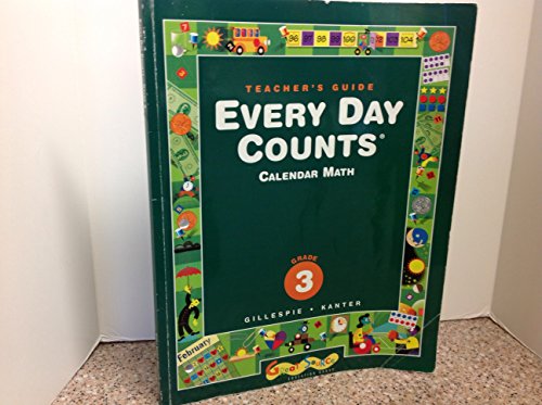 Stock image for Every Day Counts: Calendar Math: Teacher's Guide Grade 3 for sale by Booksavers of MD