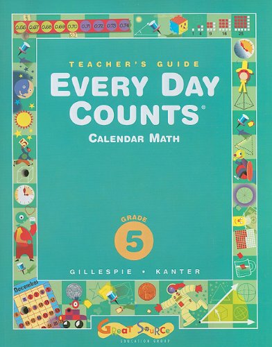 Imagen de archivo de Great Source Every Day Counts: Teacher's Guide Grade 5 a la venta por SecondSale