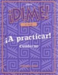 Stock image for McDougal Littell Dime: Practice Workbook Student's Edition Level 1 (Spanish Edition) for sale by Orion Tech