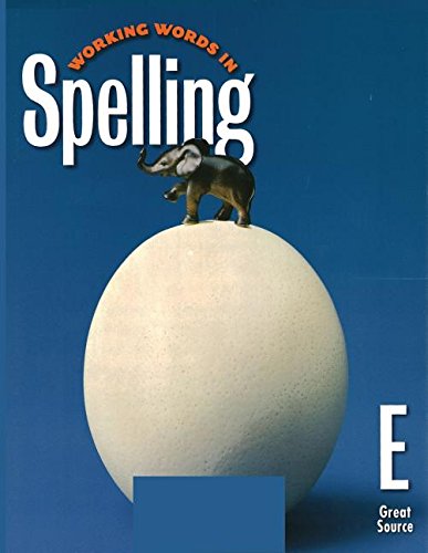 Beispielbild fr Great Source Working Words in Spelling: Student Workbook (Level E) 1998 zum Verkauf von ThriftBooks-Atlanta