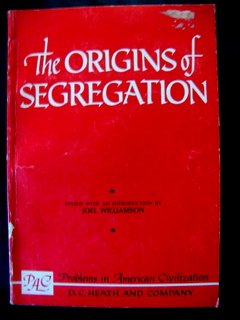 Beispielbild fr Origins of Segregation zum Verkauf von Better World Books