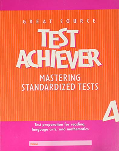 Stock image for Great Source Test Achiever: Student Edition Grade 4 for sale by ThriftBooks-Atlanta