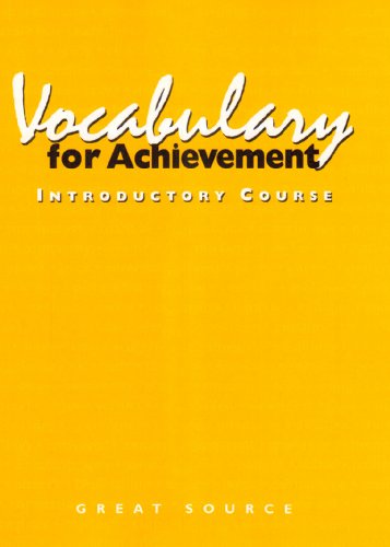 Stock image for Vocabulary For Achievement, Introductory Course ; 9780669464764 ; 0669464767 for sale by APlus Textbooks