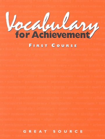 Imagen de archivo de Vocabulary for Achievement: 1st Course a la venta por HPB-Ruby