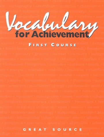 Stock image for Vocabulary for Achievement: 1st Course for sale by HPB-Ruby