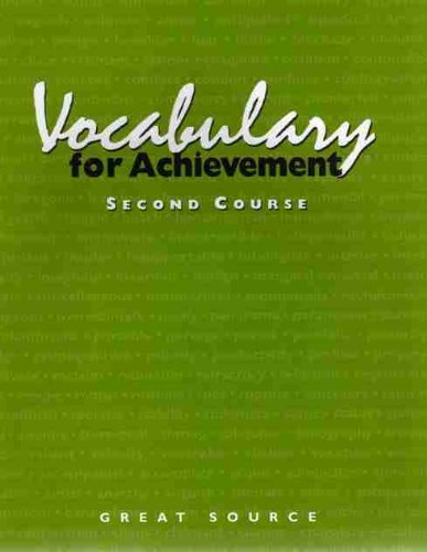 Imagen de archivo de Vocabulary for Achievement: 2nd Course a la venta por ThriftBooks-Atlanta