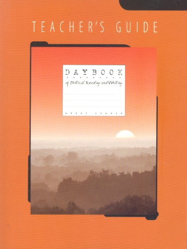 Beispielbild fr Daybook of Critical Reading and Writing, Teachers Guide zum Verkauf von Books of the Smoky Mountains