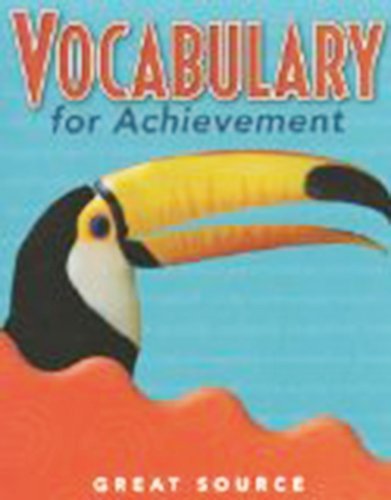 Imagen de archivo de Student Edition Grade 4 2000 (Great Source Vocabulary for Achievement) a la venta por ThriftBooks-Atlanta