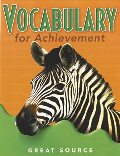 Stock image for Great Source Vocabulary for Achievement: Student Edition Grade 5 for sale by Ergodebooks