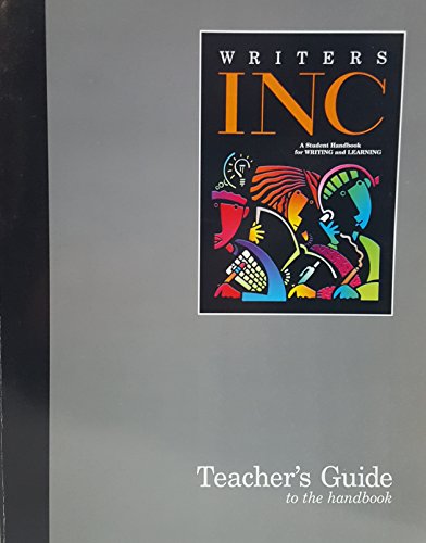 Stock image for Writers Inc. Teacher's Guide To The Student Handbook 2001 for sale by SecondSale