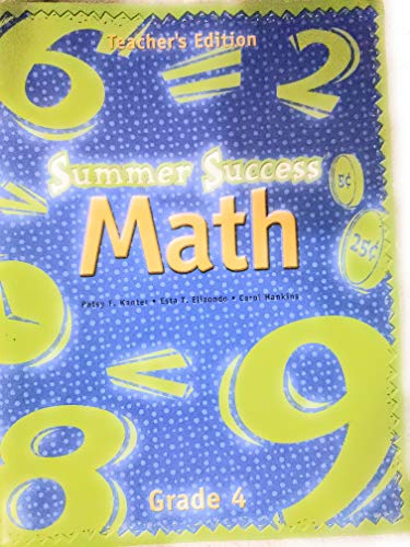 Imagen de archivo de Great Source Summer Success Math: Teachers Edition Grade 4 a la venta por Hawking Books