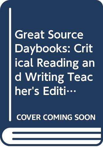 Imagen de archivo de Daybook of Critical Reading and Writing, Teacher's Guide, Grade 5 a la venta por HPB-Ruby