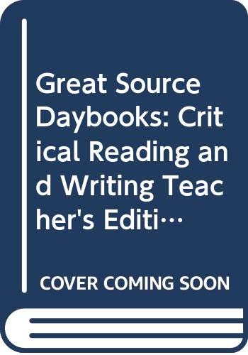 9780669480429: Great Source Daybooks: Critical Reading and Writing Teacher's Edition Grade 5