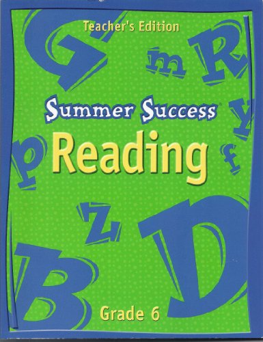 Stock image for Great Source Summer Success Reading: Teacher's Edition Grade 6 for sale by -OnTimeBooks-