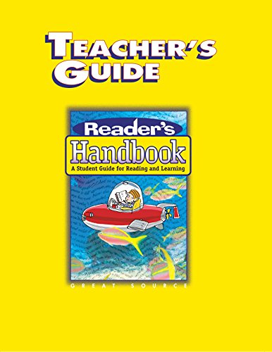 Imagen de archivo de Teacher' Guide: Reader's Handbook: A Student Guide for Reading and Learning Grades 4/5 a la venta por Front Cover Books