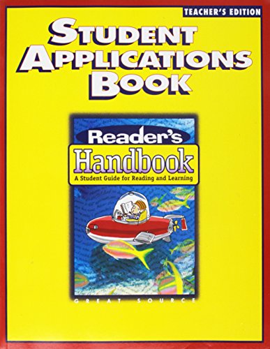 9780669495300: Great Source Reader's Handbooks: Student Applications Book Teacher's Edition Grade 4