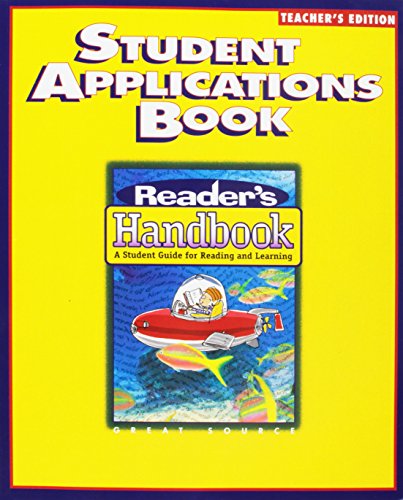 Imagen de archivo de Great Source Reader's Handbooks: Student Applications Book Teacher's Edition Grade 5 (Readers Handbook) a la venta por Booksavers of MD