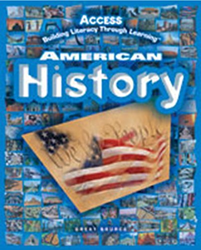 Imagen de archivo de American History : Access Building Literacy Through Learning, Teacher Edition a la venta por Front Cover Books